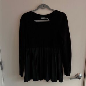 Black Long Sleeve Women's Top